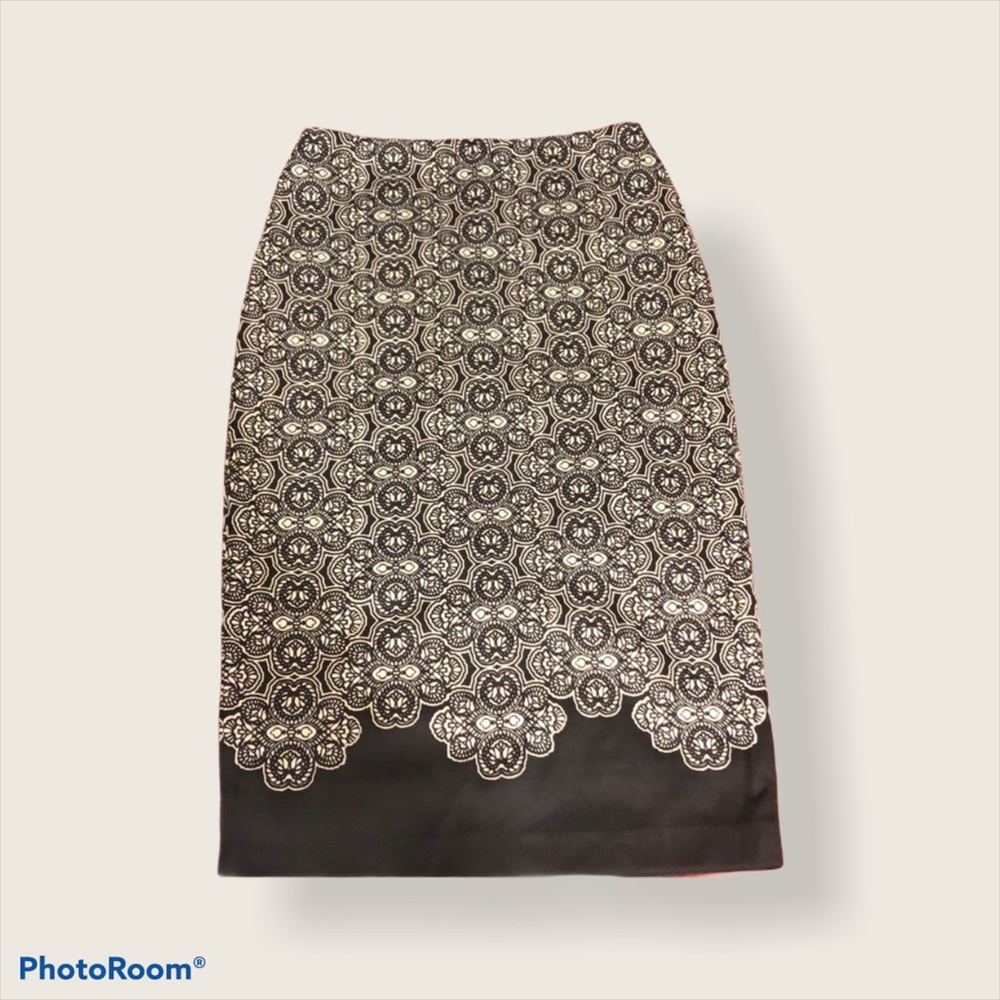 New York & Company black/white Pencil Skirt size 0
